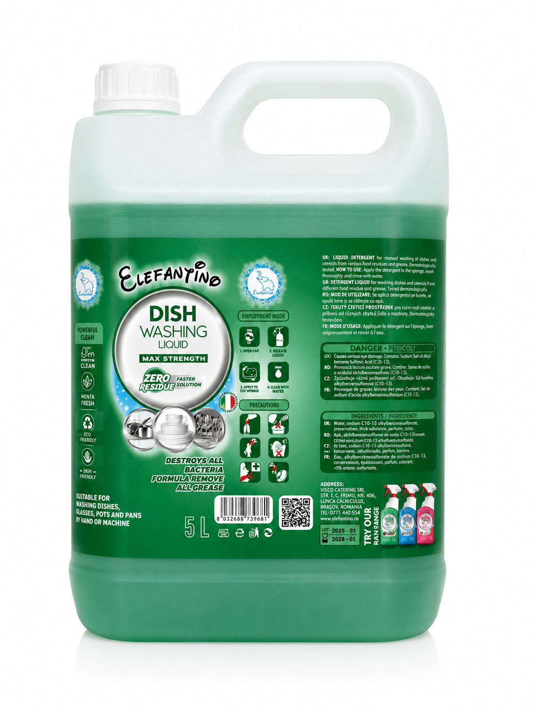 Detergent Vase Manual Elefantino 5L