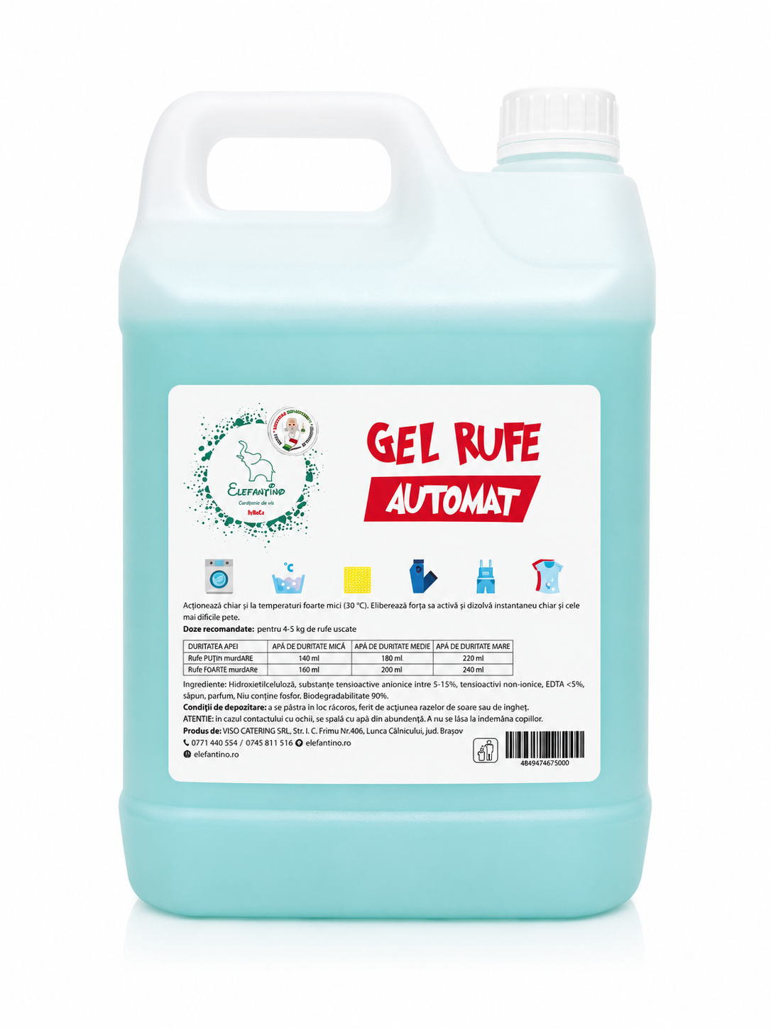 Gel Rufe Automat Elefantino 5L