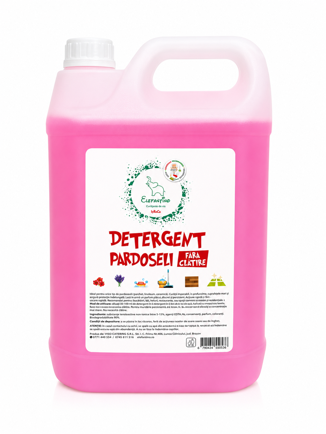 Detergent Pardoseli Roz Elefantino 5L