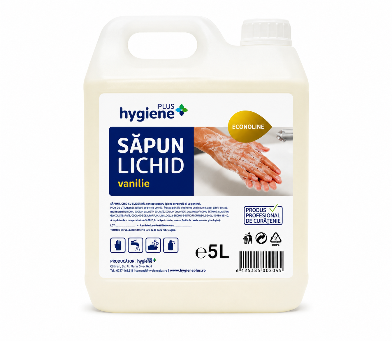 Sapun Lichid Hygiene Plus Econoline Vanilie 5L