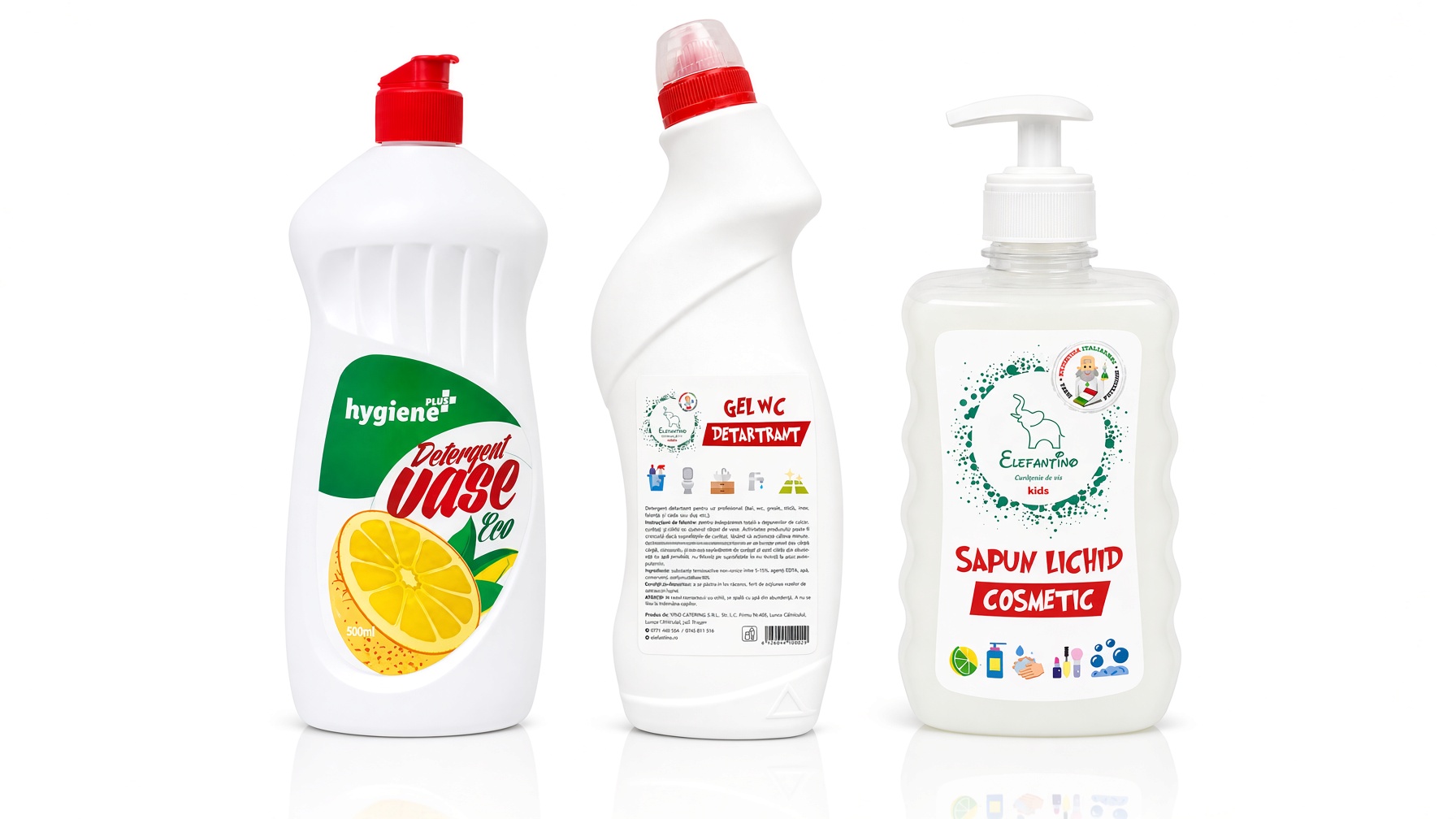 Pachet Promo Detartrant + Sapun Lichid Pompita + Detergent Vase